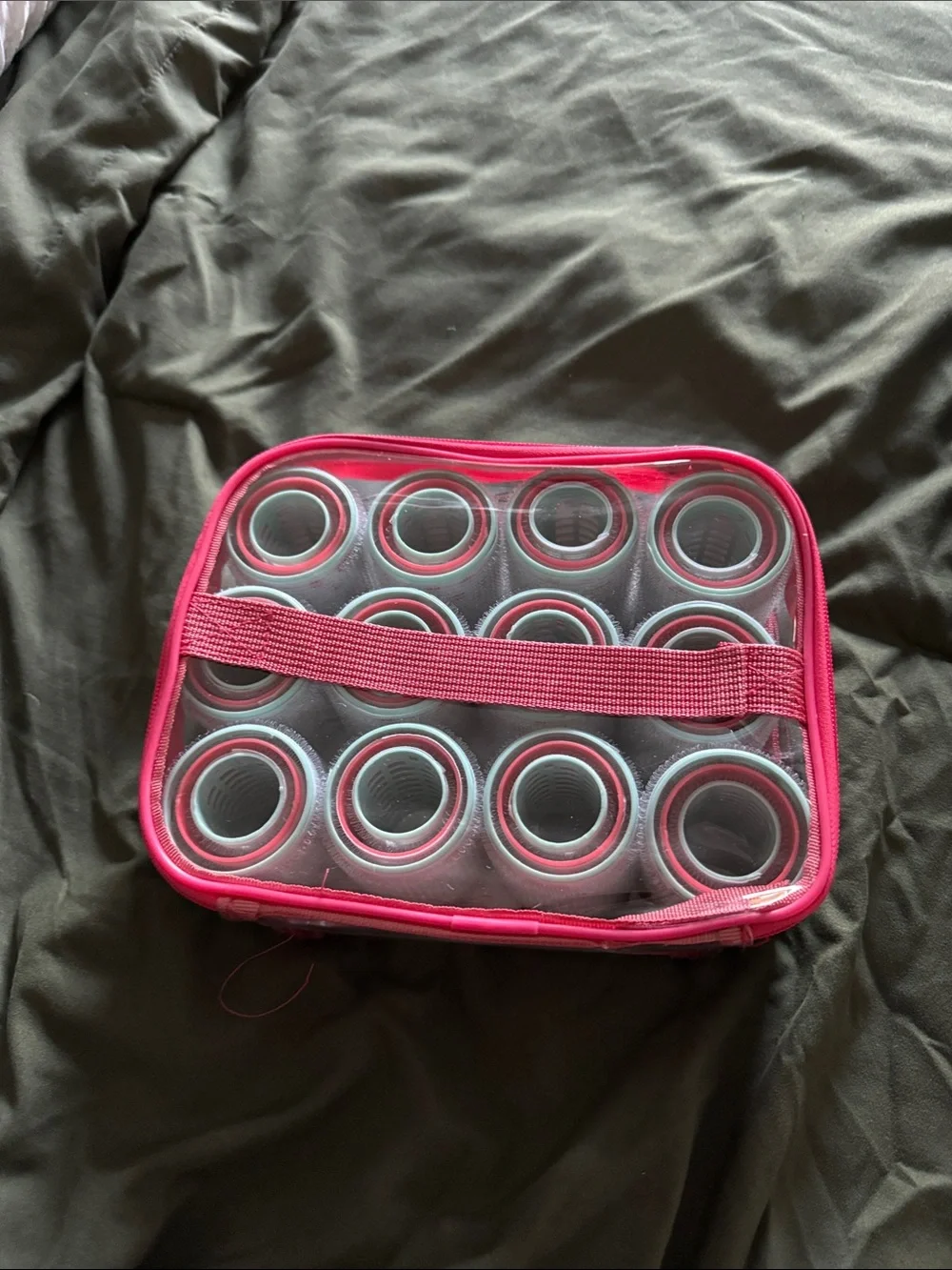 Othr Pink Clear Roller Organizer Case